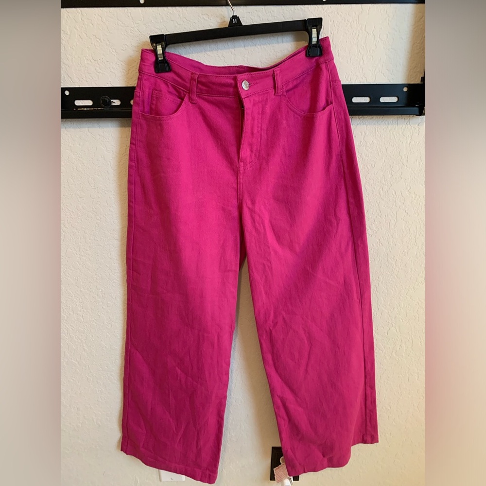 entro Hot Pink Wide-Leg Pants - Picture 2 of 13